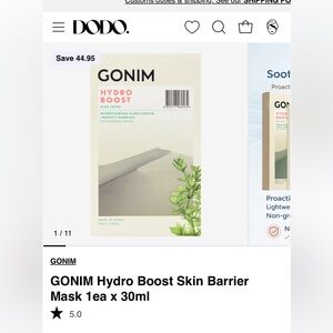 Hydro Boost Skin Barrier Mask - White